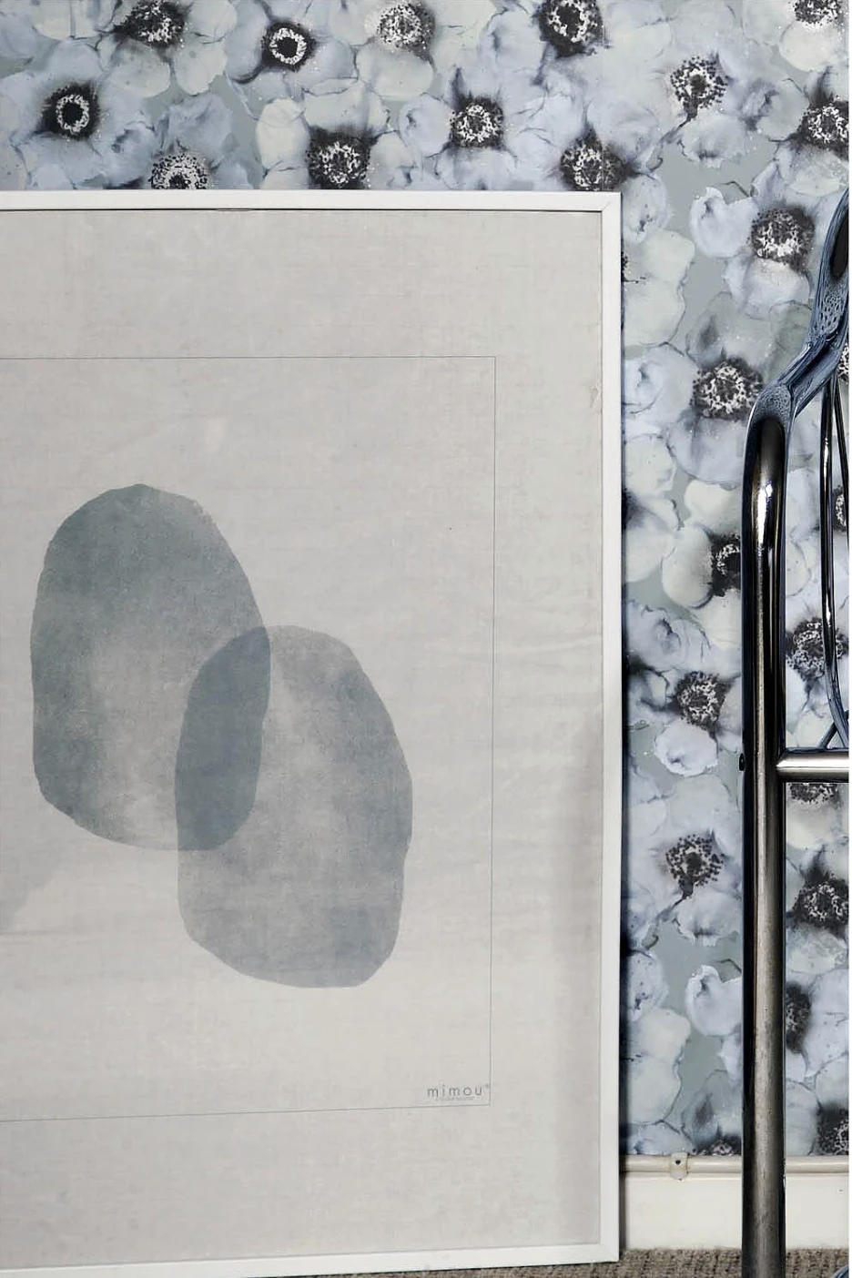 Color Smudge Poster 50x70 Cm, Grey - Image 2