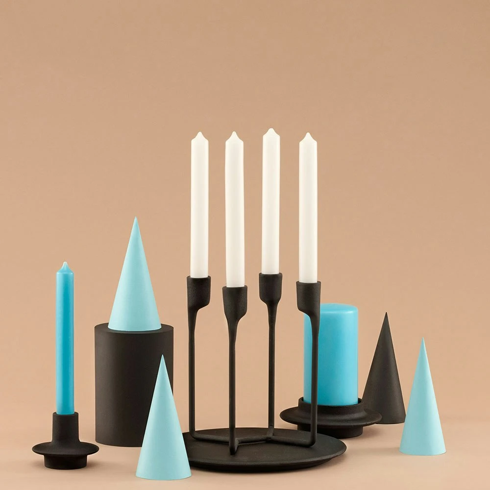 Normann Copenhagen Heima Candle Holder Black - Image 3