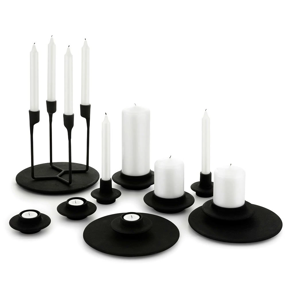 Normann Copenhagen Heima Candle Holder Black - Image 5