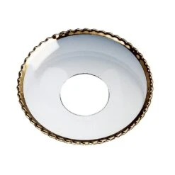 Candle Ring With Pearl Border/Gold