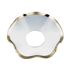 Wavy Candle Ring, Gold Border