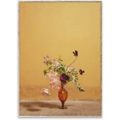 Blomst 02 Ochre Poster, 50x70 Cm