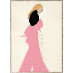 Pink Dress Poster, 50x70 Cm