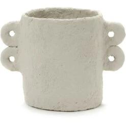 Serax Marie Paper Mache Pot, Beige