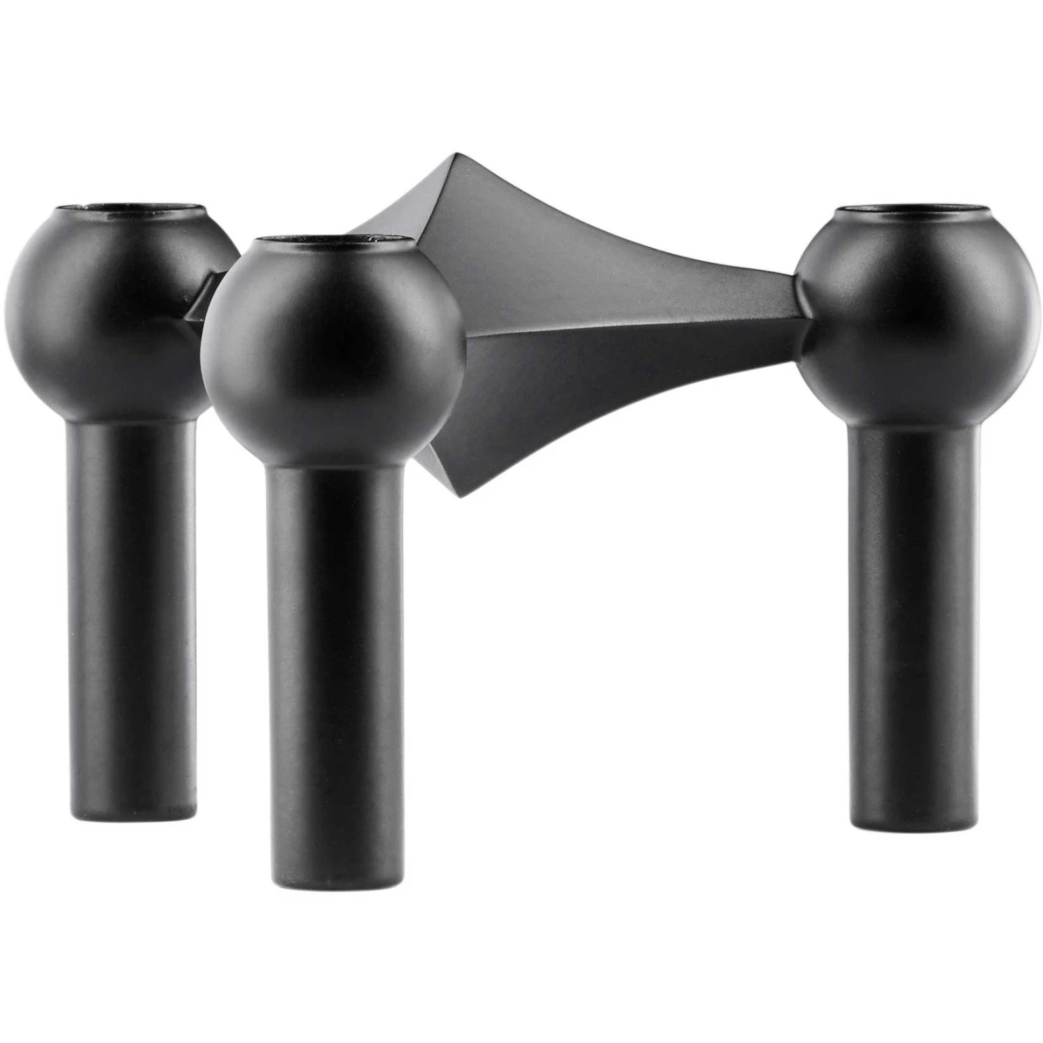Nagel Candlestick 3 Pieces, Matte Black - Image 2