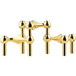Nagel Candlestick 3 Pieces, Brass