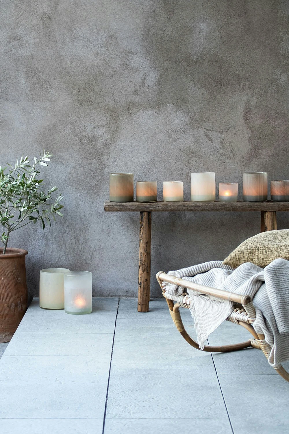 Lyric Candle Holder L, Warm Grey - Image 4