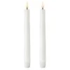 LED Taper Candle Nordic White 2-pack, 2,3x20,5 Cm