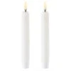 LED Taper Candle Nordic White 2-pack, 2,3x15,5 Cm