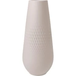 Villeroy & Boch Manufacture Collier Vase Beige, 11,5x26 Cm