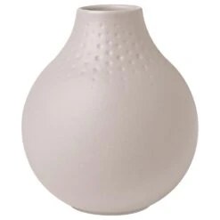 Villeroy & Boch Manufacture Collier Vase Beige, 11x12 Cm