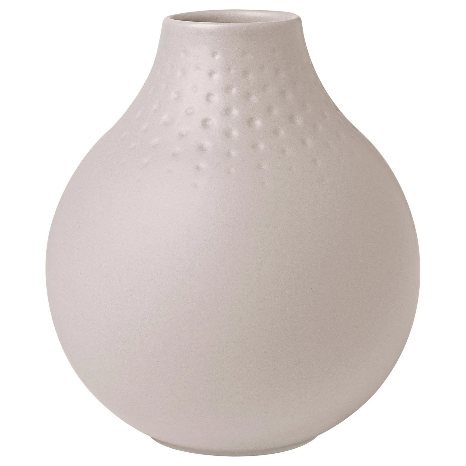 Villeroy & Boch Manufacture Collier Vase Beige, 11x12 Cm