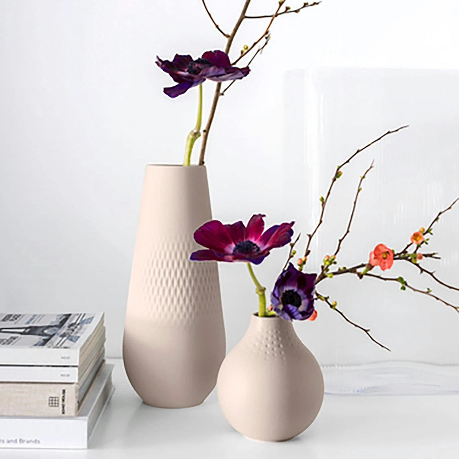 Villeroy & Boch Manufacture Collier Vase Beige, 11x12 Cm - Image 3