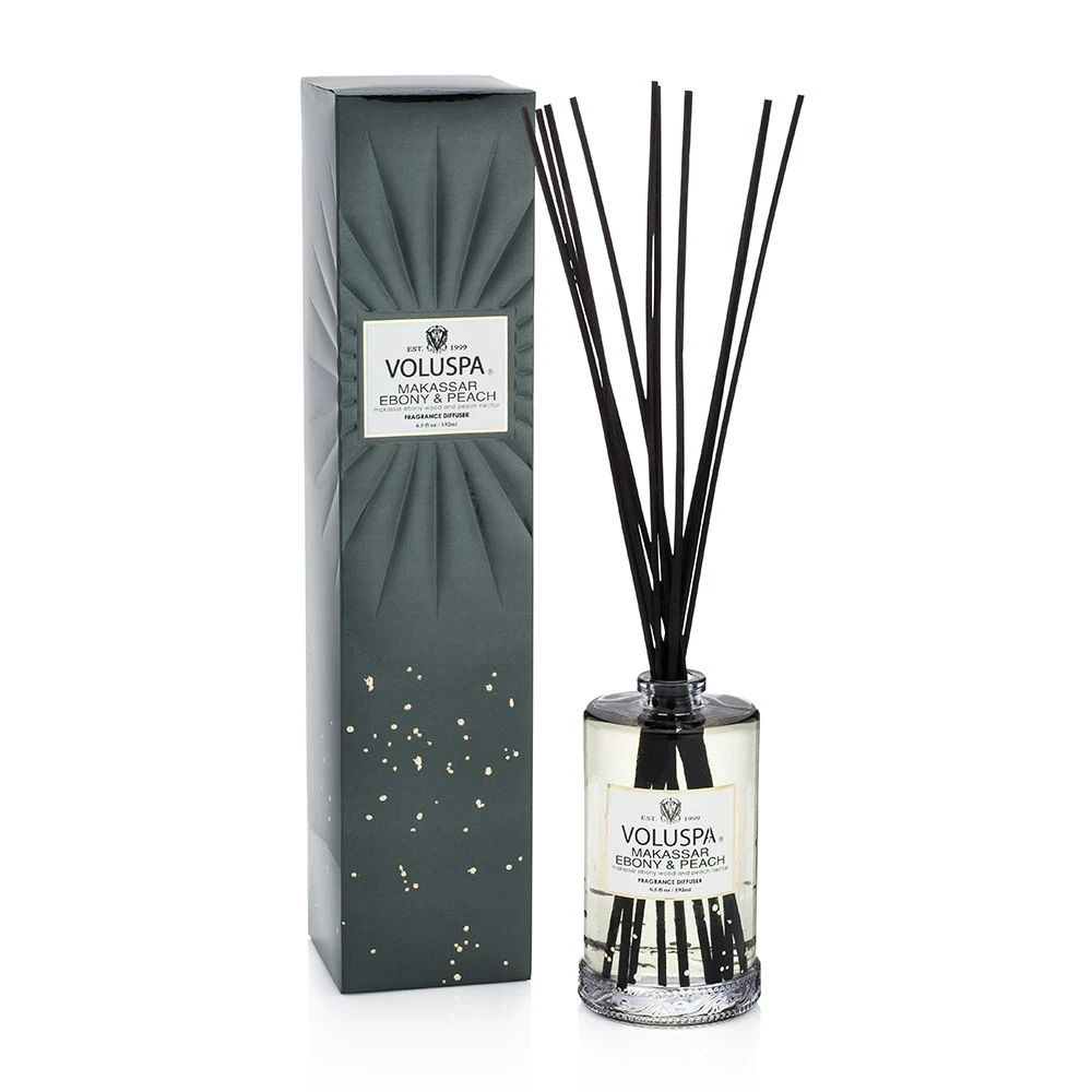 Voluspa Fragrant Diffuser Makassar Ebony & Peach